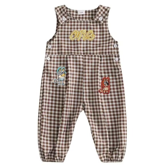 Bluey Romper Bluey First Birthday Bluey Clothes Bluey Outfit Bluey Dress Bingo - Picture 1 of 3